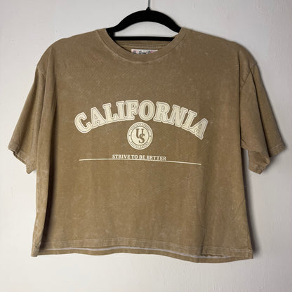 Polera Corta Jaspeada