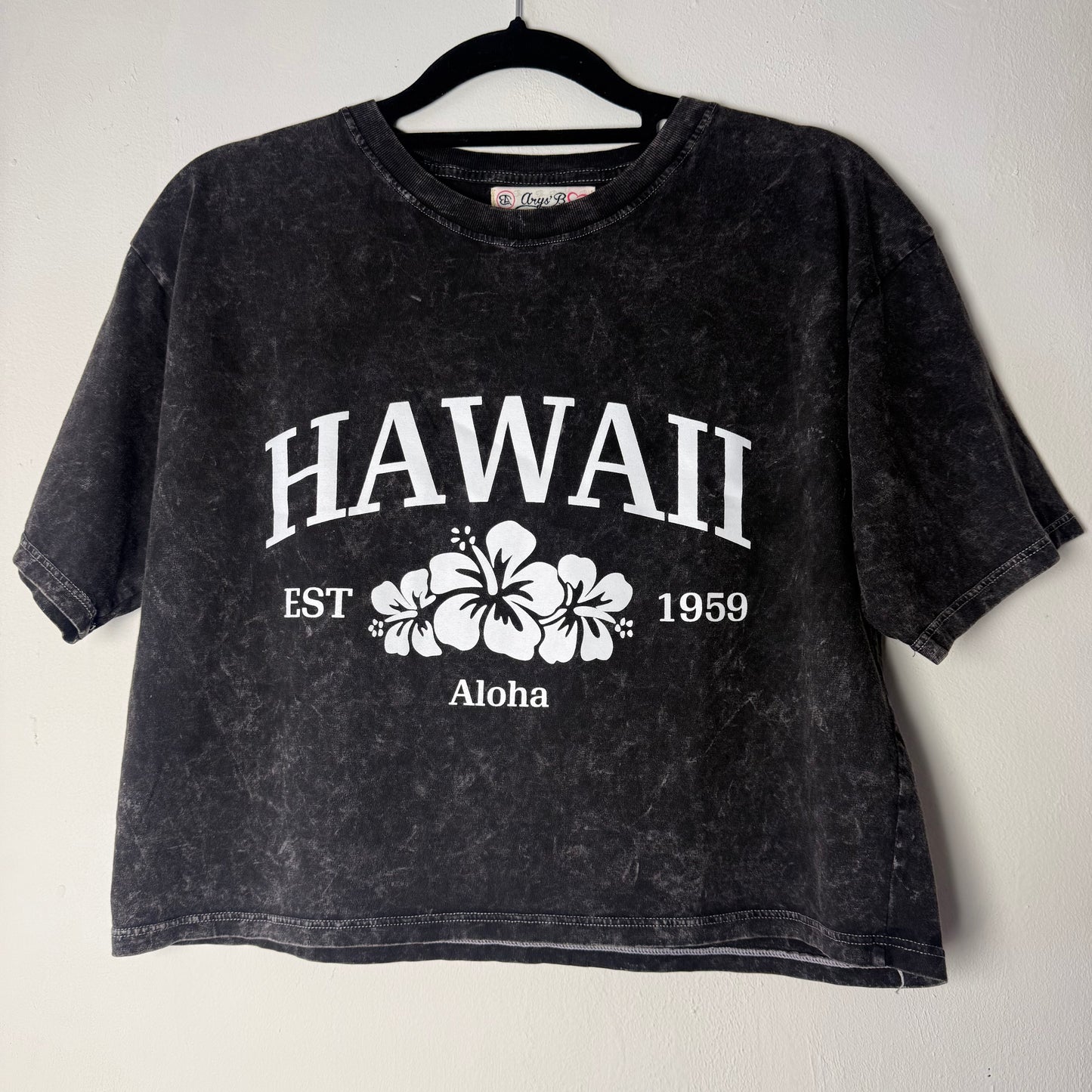 Polera Corta Jaspeada