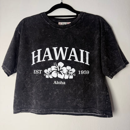 Polera Corta Jaspeada