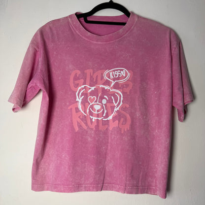 Polera Corta Jaspeada