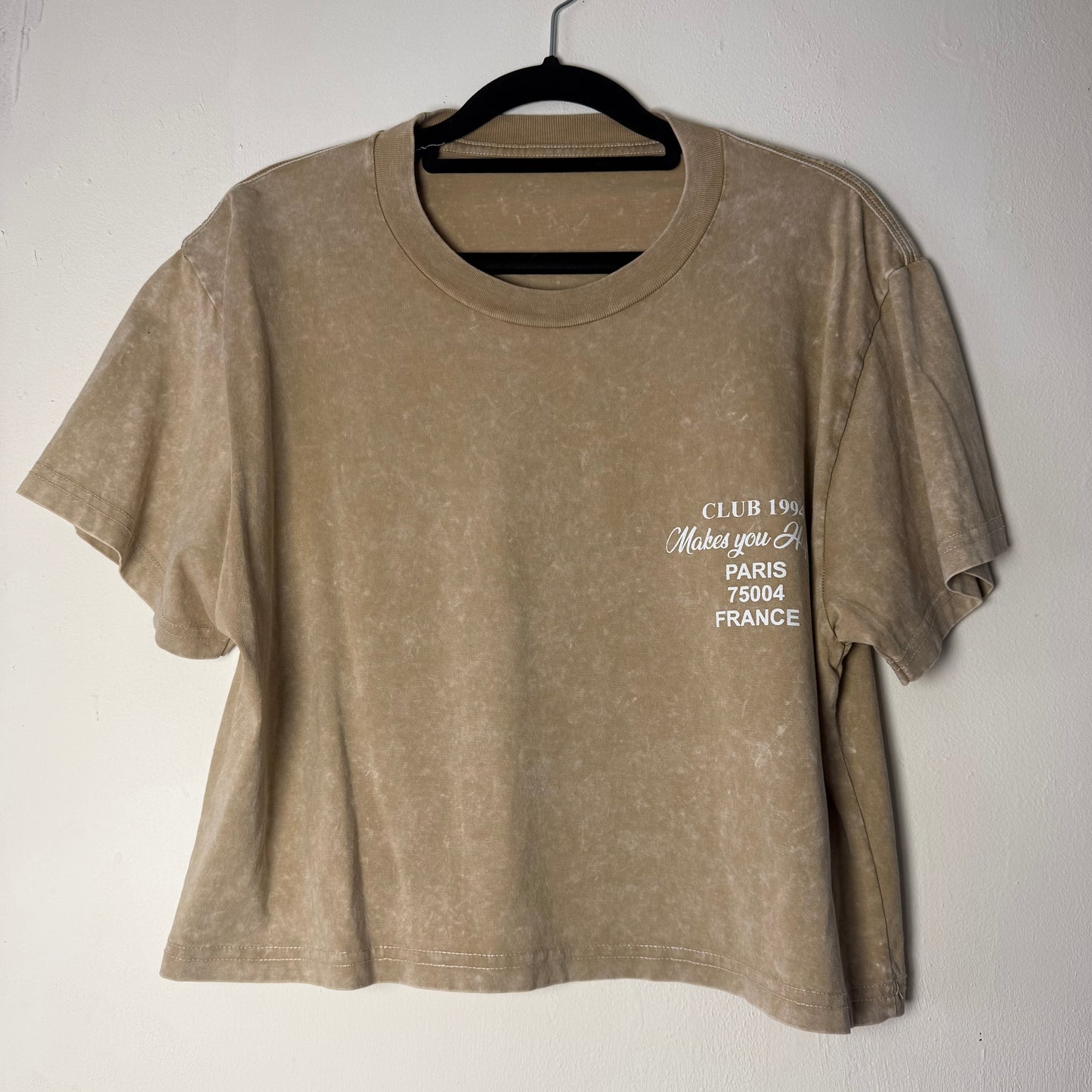 Polera Corta Jaspeada