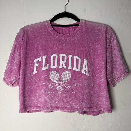 Polera Corta Jaspeada