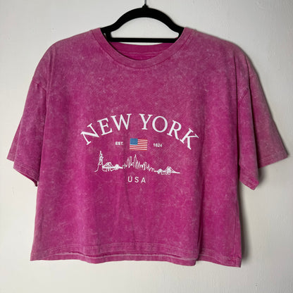 Polera Corta Jaspeada