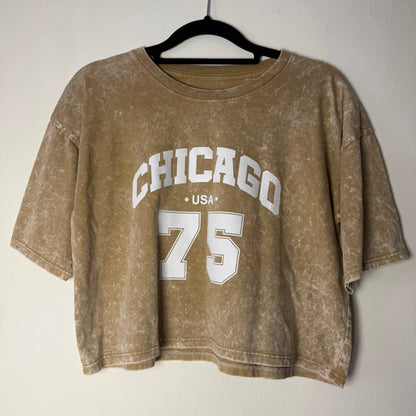 Polera Corta Jaspeada