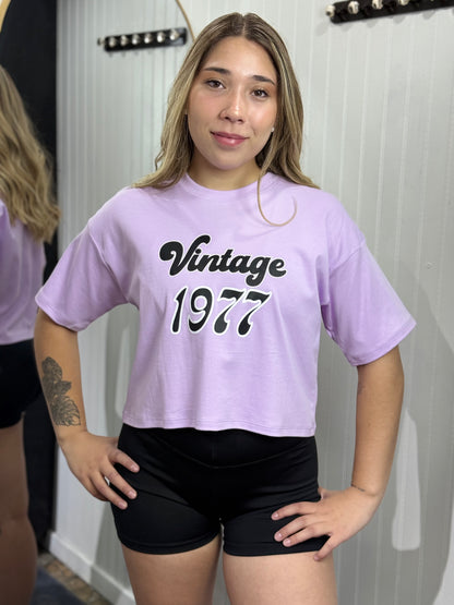 Polera Corta Jaspeada